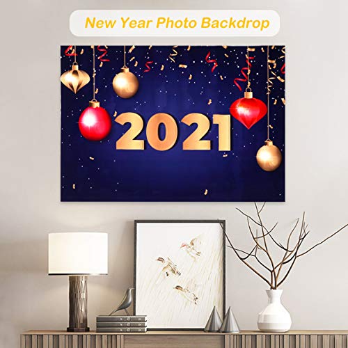 Amosfun 2021 CenÃ¡rios de Fotografia de Ano Novo 2021 Ano Novo Fundo de Fotos Pano de Fundo de Pared