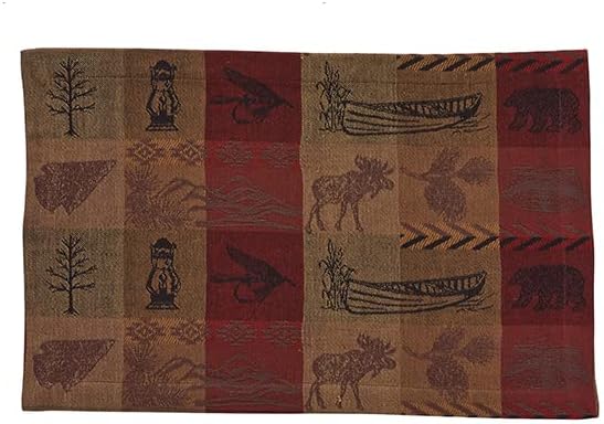 High Country Jacquard Woven Reversible Cloth Placemat Set of 4