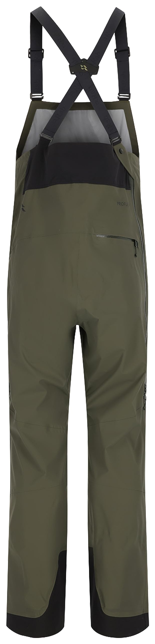 RAB Khroma Kinetic Bib Pantalones impermeables transpirables para esquí y montañismo - Ejército - M