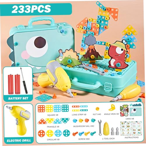 Kit d'outils Montessori avec perceuse pour enfant et jeu de vis éducatif - 7