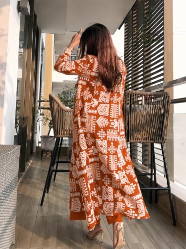 Image of ANNI Designer Kurta Sets for Women Viscose Printed | Kurta with Dupatta Set | A Line Kurti Set for Women | Square V Neck 3 /4 Sleeve Ethnic Outfit | Designer Indian Kurti Stylish Clothing