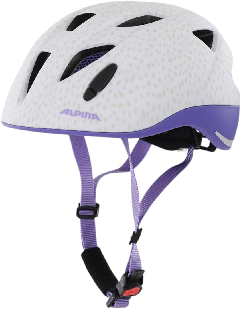 ALPINA XIMO Le Helm 2025 White Purple Dots Matt