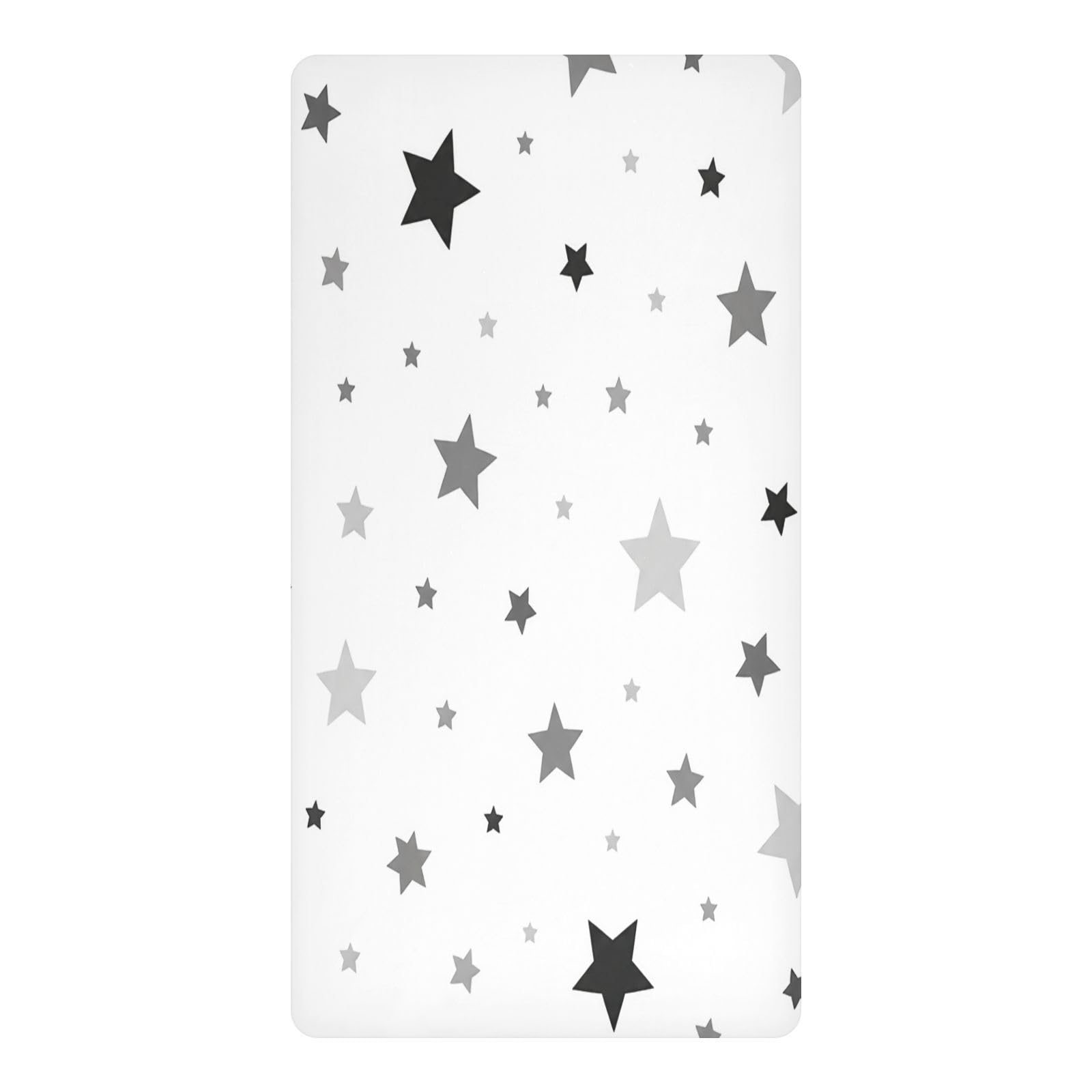 BOESI Star Pattern Waterproof Crib Sheet,Fitted Mattress Protector