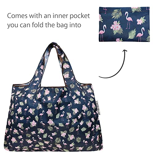 Image of allydrew Large Foldable Tote Nylon Reusable Grocery Bag