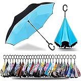 SIEPASA Paraguas invertido invertido de 40/49/56/62 pulgadas, 56 pulgadas)