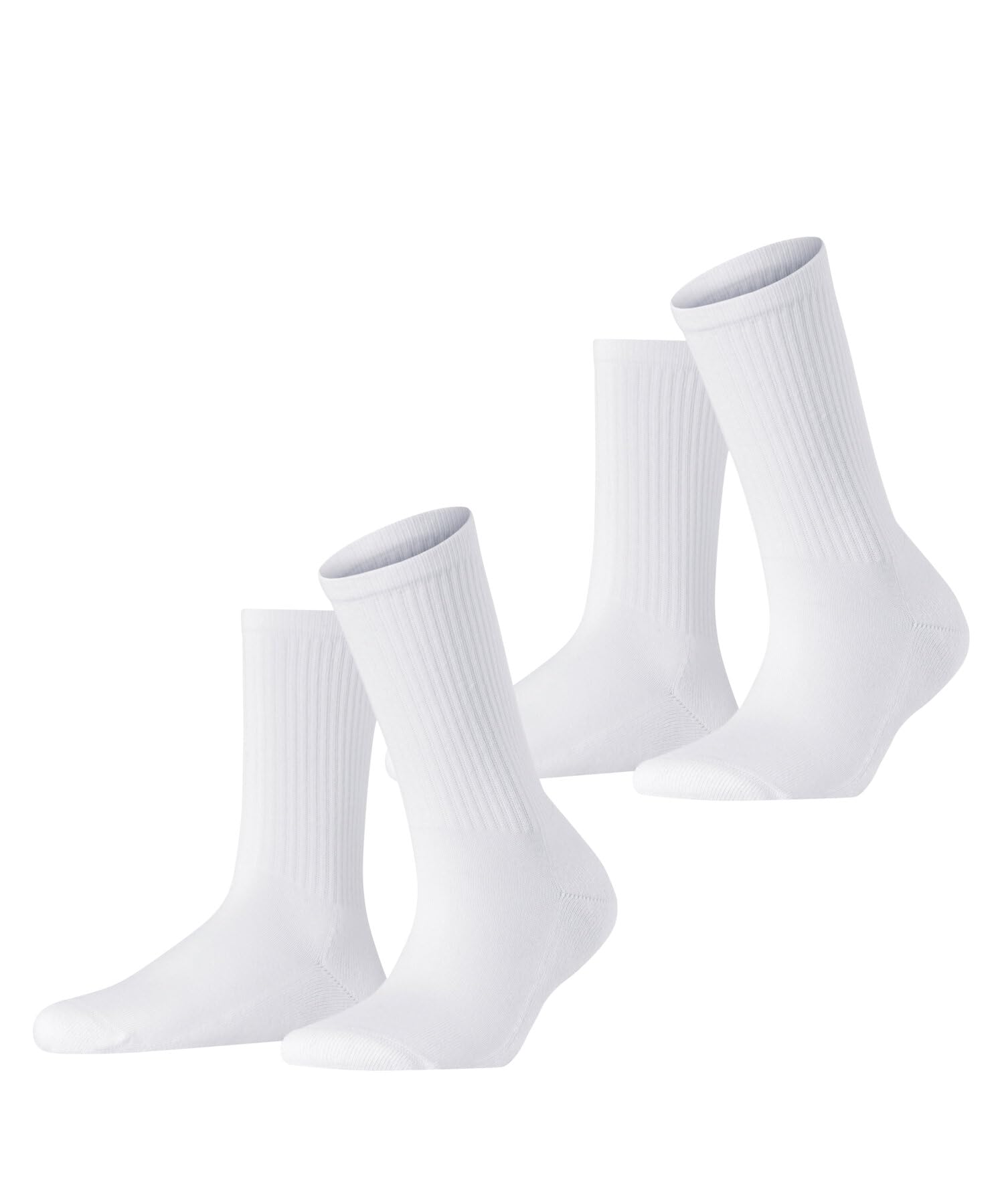 ESPRIT Damen Basic Tennis 2-Pack Socken atmungsaktive biologische nachhaltige Baumwolle verstärkte Damensocken gepolsterte Plüschsohle hautfreundlich Rippstruktur casual einfarbig Multipack 2 Paar