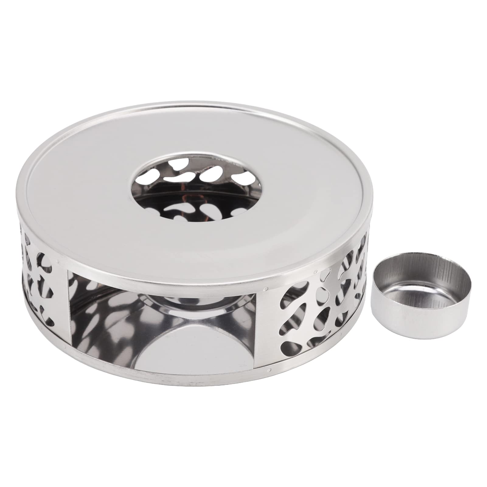 Teapot Heater Stainless Steel Ventilation Hole Design Hollow Teapot Warmer for Home (Irregular Hole)