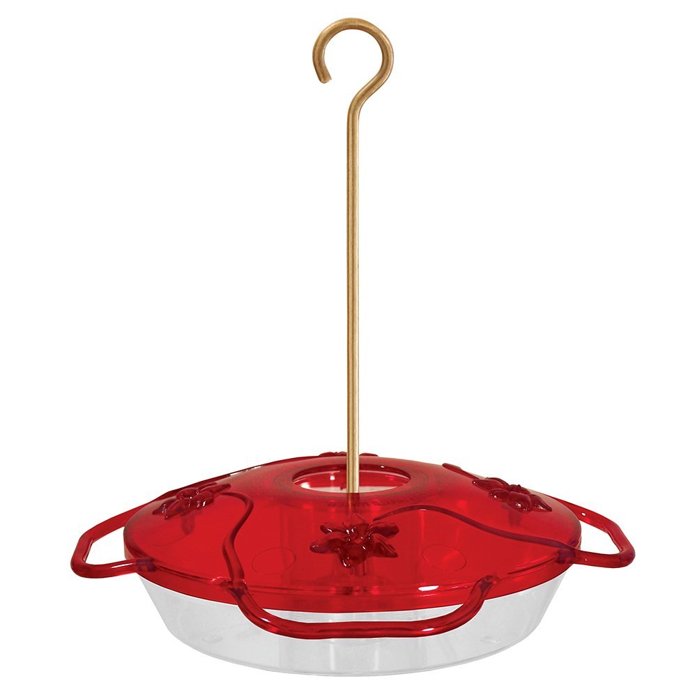 Droll Yankees Hummingbird, Outdoor Feeder with Hanger and Ant G, 7.125" Dia, Beige