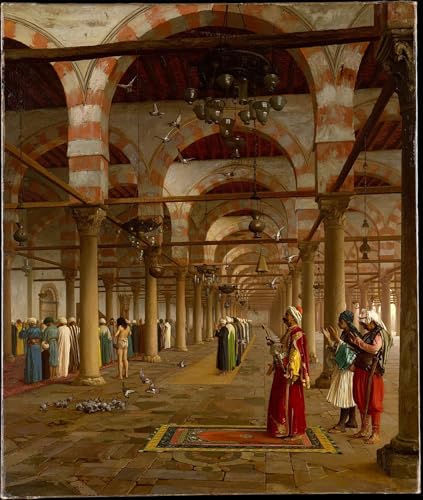 Impression d'affiches Prière de Jean Léon Gérôme Affiche Toile Art Portrait 60x90cm