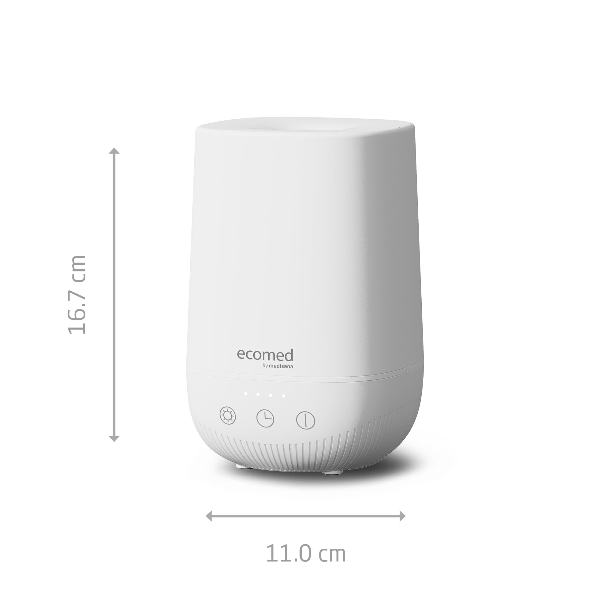 ecomed by medisana AD-50E - Difusor de aroma, luz de bienestar, tecnología ultrasónica, bajo ruido y ahorro de energía, depósito de 200 ml