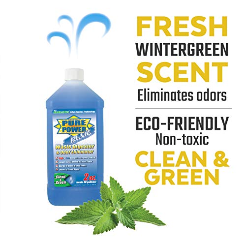 Image of Valterra V23002 Pure Power Blue Waste Digester and Odor Eliminator, 32 oz. Bottle (Pack of 2)