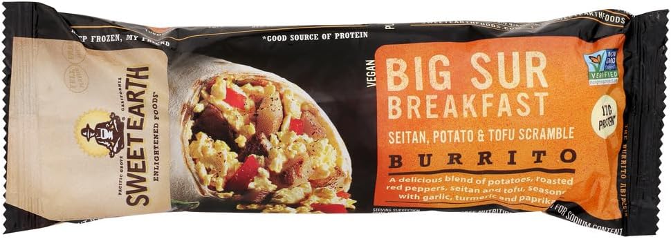 Sweet Earth Burrito, Big Sur Breakfast, 7 Oz (Pack Of 12)