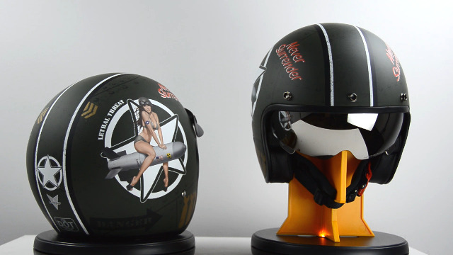 Amazon.com: Vega Helmets X390 Retro Open Face Motorcycle Helmet w