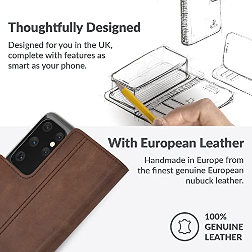 Snakehive Leather Wallet for Samsung Galaxy S21 Ultra 5G - Real Leather Wallet Phone Case with Viewing Stand and Card Holder - Flip Folio Cover with Card Slots (Black) by Snakehive - Image 4
