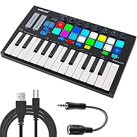 Midi Controller, lotmusic Worlde TUNA PANDA MINI 25 Keys Portable