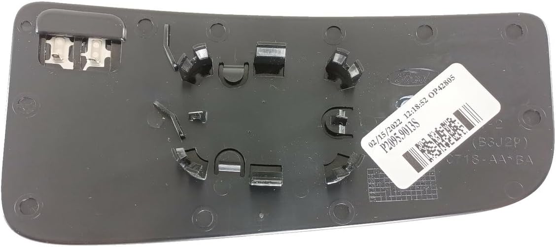 Left Driver Lower Convex Tow Mirror Glass w/Holder OE for 15-22 F150,17-22 F250 F350 F450 Heated