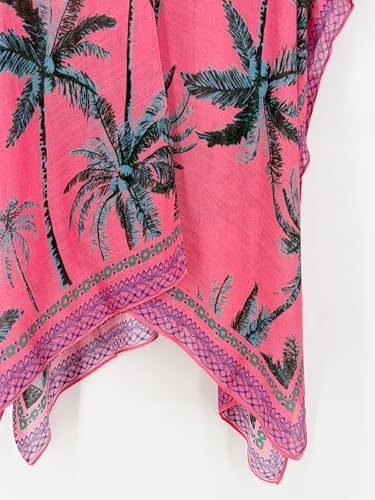 Image of Spicy Sandia Kimonos for Women Floral Beach Cover Up Loose Swimsuit Bathing Suit Coverup Cardigan for Summer Swimwear
