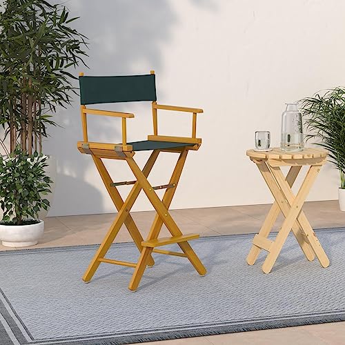 Casual Home 30-Inch Director Chair Honey Oak Frame, Hunter Green Canvas by Casual Home - Image 2