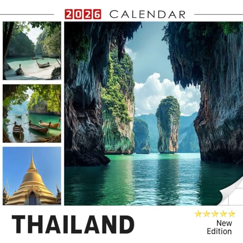 Thailand 2026 Calendar: Temples, Beaches & Exotic Landscapes