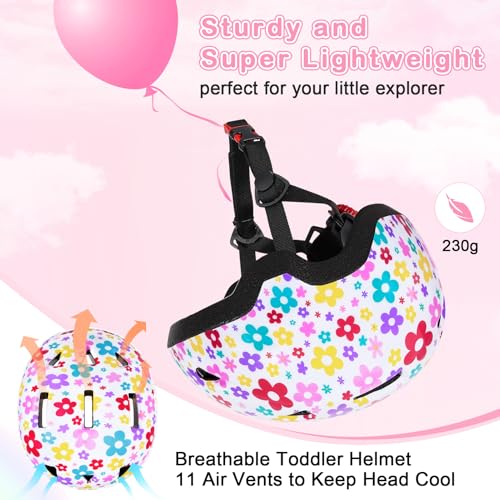 Image of Toddler Helmet, Baby Infant Kids Bike Helmet for Kids Age 1-3 /2-4 /3-5 /5-8 Adjustable Toddler Bike Helmets for Boys Girls for Scooter Skateboard Cycling