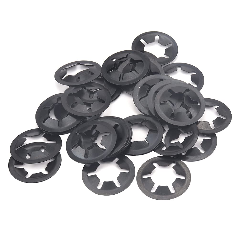 Rondella 260 Pezzi Kit di assortimento di rondelle di bloccaggio a Stella con Dente Interno Rondelle di bloccaggio a Pressione Clip di bloccaggio con Dado a Stella a velocità Rapida Elementi