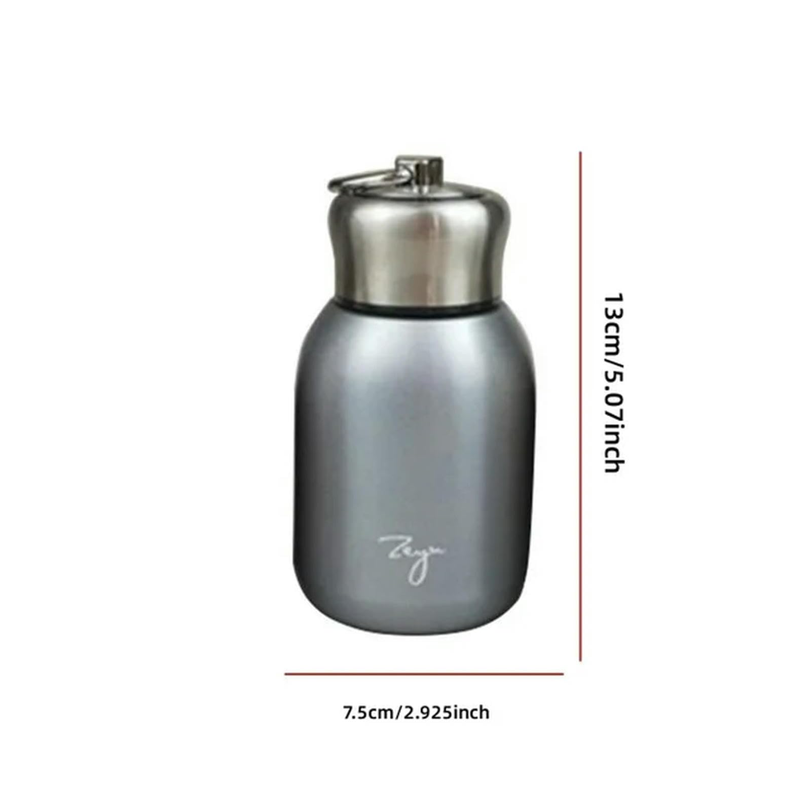Kubek Mini termos próżniowy do kawy termos ze stali nierdzewnej przenośna podróżna butelka na wodę z pokrywką kubki-300 ml - złoty