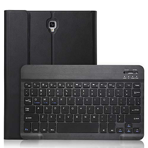 Für Samsung Galaxy Tab A 10.5 T590/T595 Bluetooth Tastatur Hülle, Colorful Ultradünn leicht Schutzhülle Keyboard Case mit Ständer und Auto