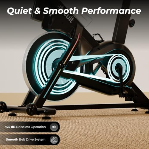 Image of Cult SmartSpinVolt Spin Bike | 10Kg Flywheel | 140kg Max Weight | Magnetic Resistance Exercise Bike - Black