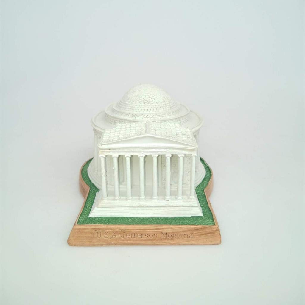 Thomas Jefferson Memorial Statua żywica rękodzieło rzeźba Stany Zjednoczone miniaturowe modele starożytnych budynków pamiątki przedmioty kolekcjonerskie dekoracje domu prezent