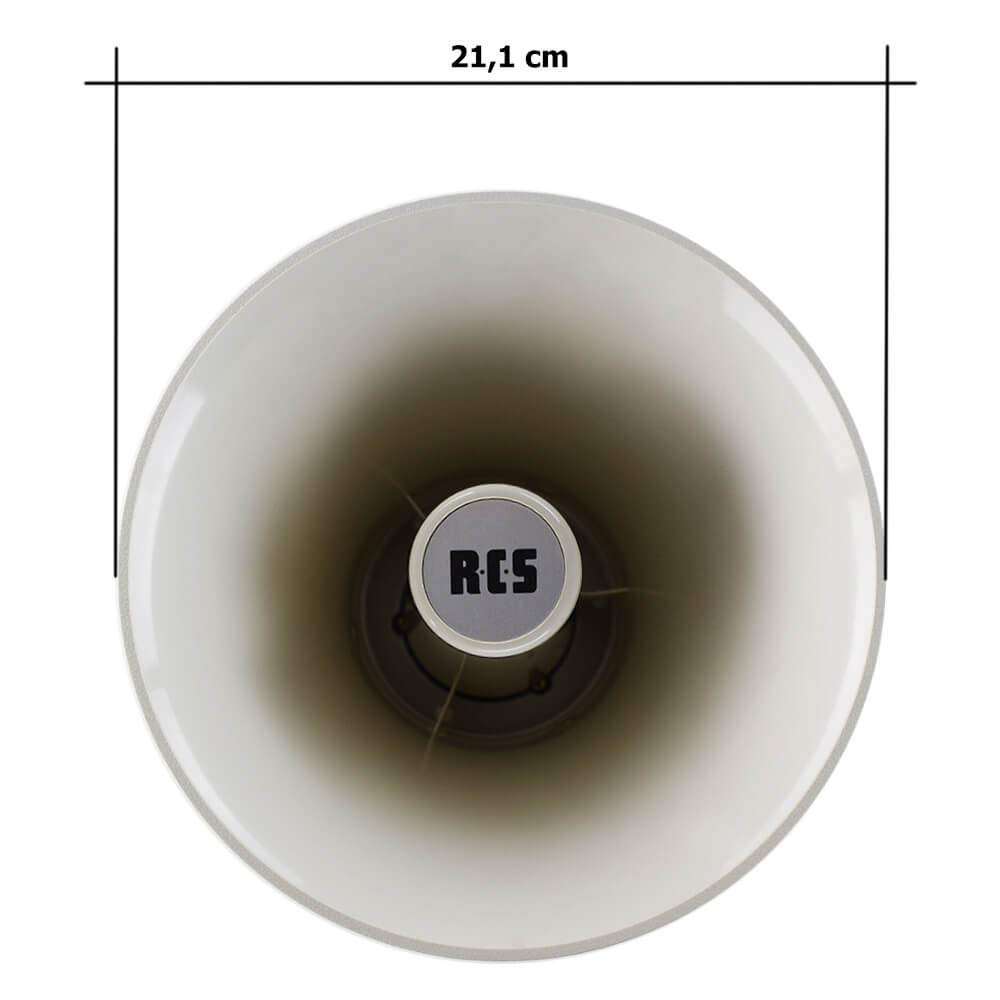 RCS AUDIO-SYSTEMS Handmegafon mit Sirene von RCS, aus ABS-Kunststoff, Reichweite bis zu 1 km aus Kunststoff, Art.-Nr. HM-025S | Megaphon | Handsirene