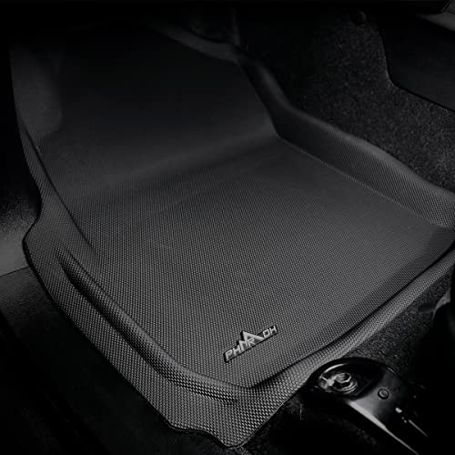 Image of Pharaoh 3D Car Mat | Compatible for Toyota | Custom Fit, All-Weather, Anti-Slip, Odorless, Stylish, and Eco-Friendly Floor Protection with Dust Collection Tray - Full Set (FORTUNER /INNOVA AT (3 Rows))