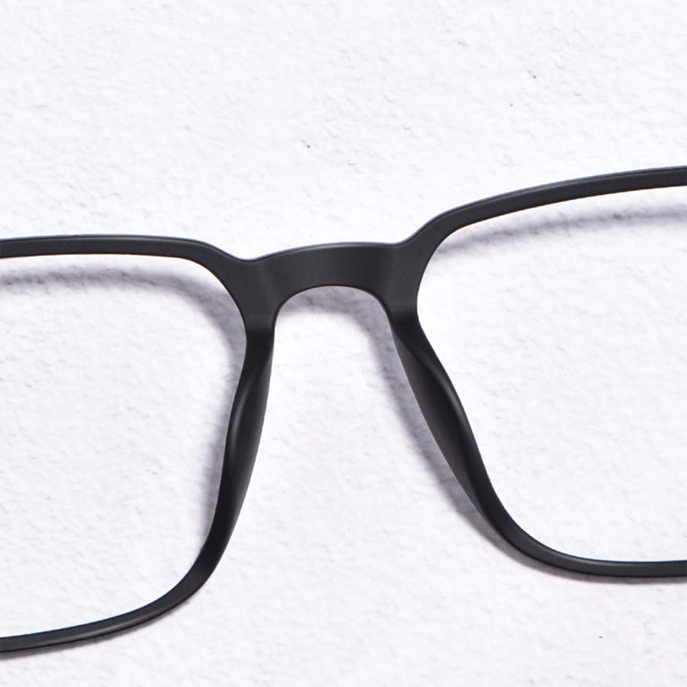 MANG Multifokale Selbsttönende Lesebrille Lesehilfe Ultraleichte Retro Gleitsichtbrille Mit UV-Schutz, Schwarz Rechteck Rahmen Sonnenbrille