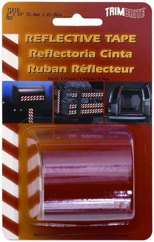 Trim Brite 24 in. W x 2 in. L Red Reflective Tape 1 pk