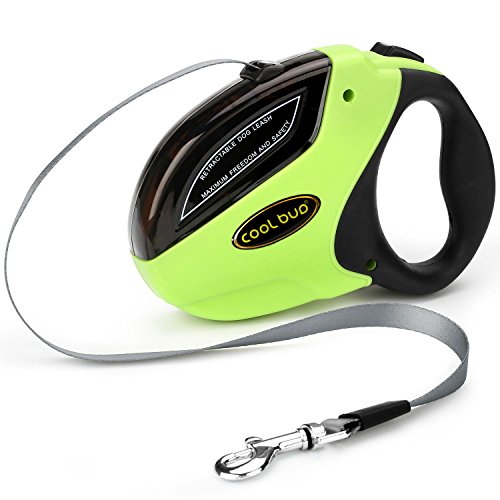 LATITOP Heavy Duty Retractable Dog Leash Adjustable With Break And Lock Button- 16 Ft Sturdy Nylon Ribbon, Tangle Free, Suitable For Small, Medium And Large Dogs Up To 110 Lbs
