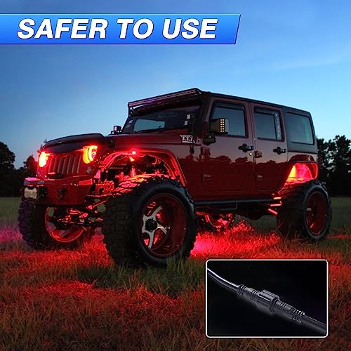 Mictuning 10Ft 5Pin Extension Wire Cable Cord For C1 C2 Q1 Rgbw Series Led Rock Lights V1 Wheel Ring Lights (2 Pack) #TOP5