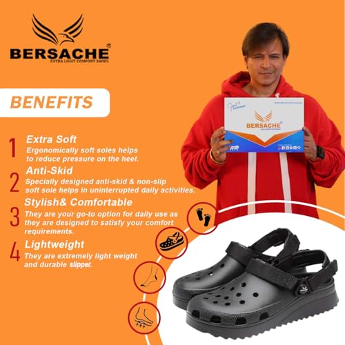 Image of BERSACHE Soft Classic Casual with Regular wear with Ultra Soft & Flexibility Technology Slipper for Men's /Boy
