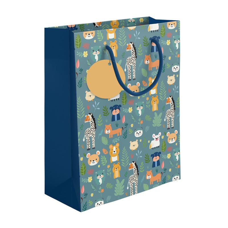 PaperPep Paper Bag Green Cute Cartoon Animal Print-image-29