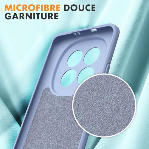 Image of DIZORO Compatible with Mi Redmi Note 15 5G Back Cover with Upgraded Square Edges for Camera Protection Shockproof Flexible Matte Liquid Silicone Mobile Phone Case (Carolina)