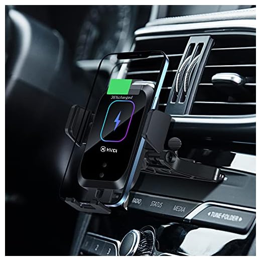 Enomol Wireless Car Charger CD Slot Phone Mount, Auto-Clamping 15W Qi Fast Charging Infrared Smart Sensor Air Vent Cell Phone Holder,Compatible with iPhone 13 Pro Max 12 11 X 8,Samsung S21 S20 S10 S9