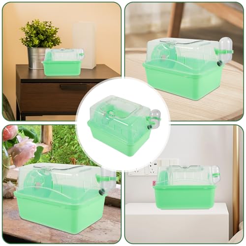 Cage à hamster petits animaux avec château et bac plastique - 8