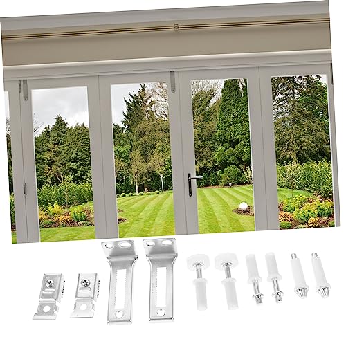 LIFKOME Kit de Herrajes para Puerta Bifold 1 Set para Deslizamiento Suave Instalación Fácil Compatible con Varias Puertas Deslizantes y Plegables miniatura 4