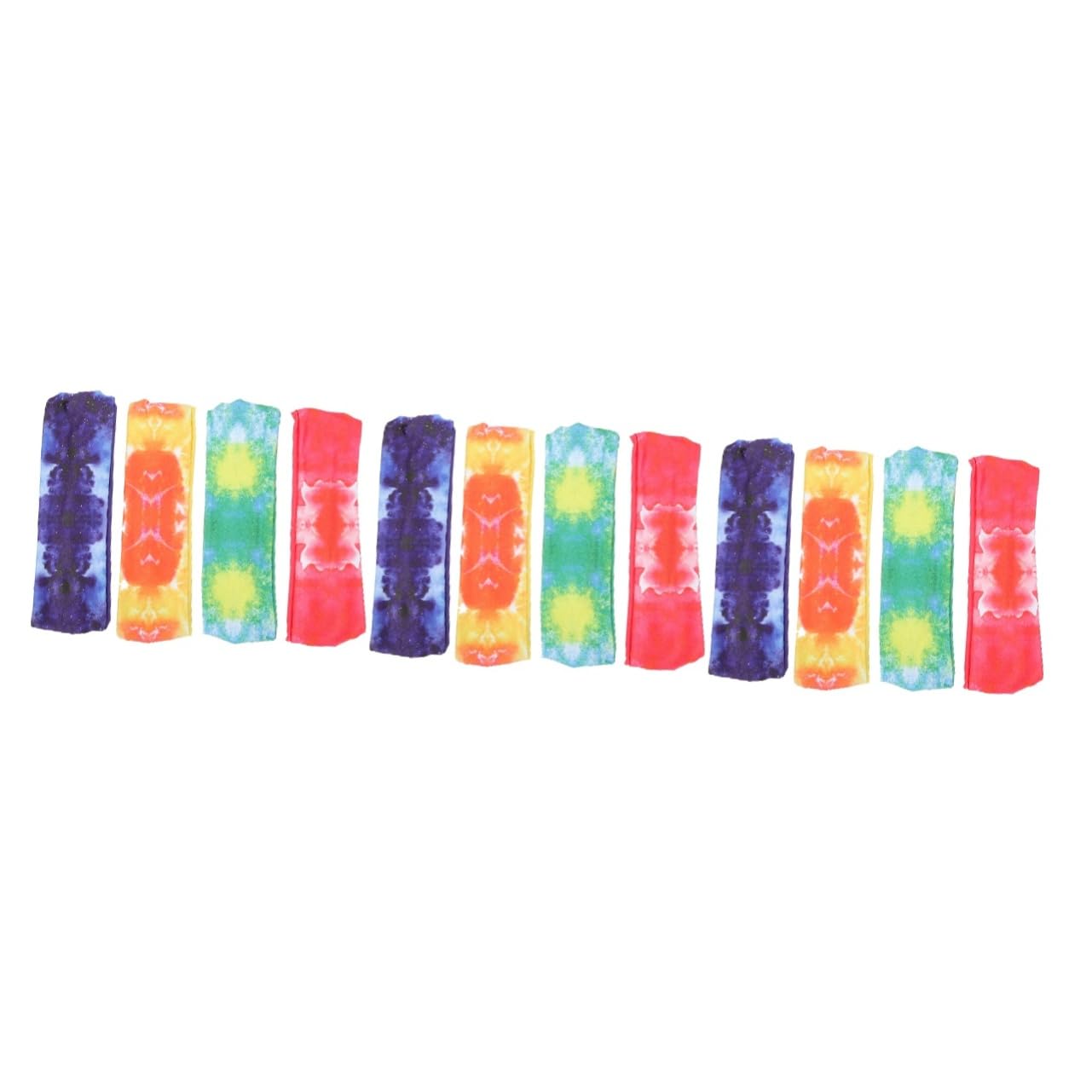 GALPADA Fascia sportiva Tie Dye elastici scrunchies fasce per il sudore da donna fasce antisudore Yoga fascia per professionale forniture di per poliestere