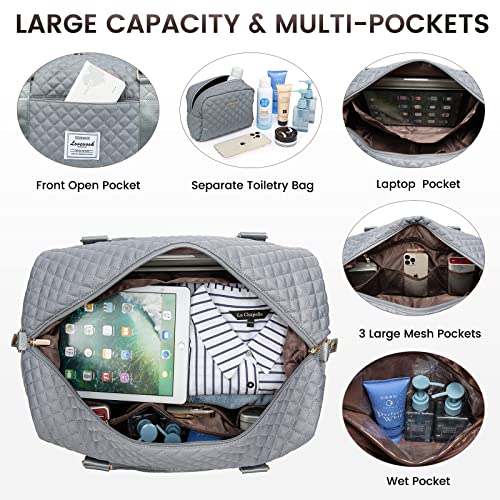 image for LOVEVOOK Travel Duffle Bag,Weekender Bags for Women with Shoe Compartm