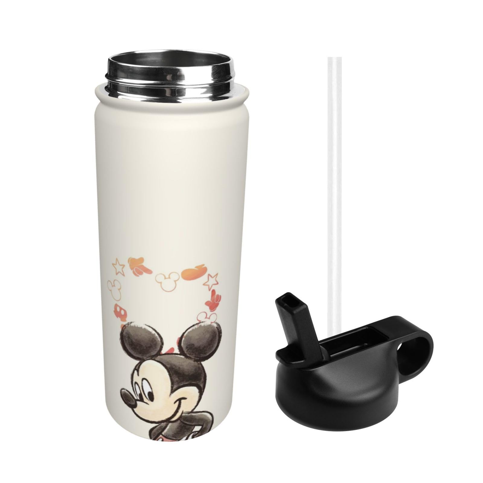 Amazon | ミッキーマウス 18oz 魔法瓶 ステンレスボトル 真空断熱