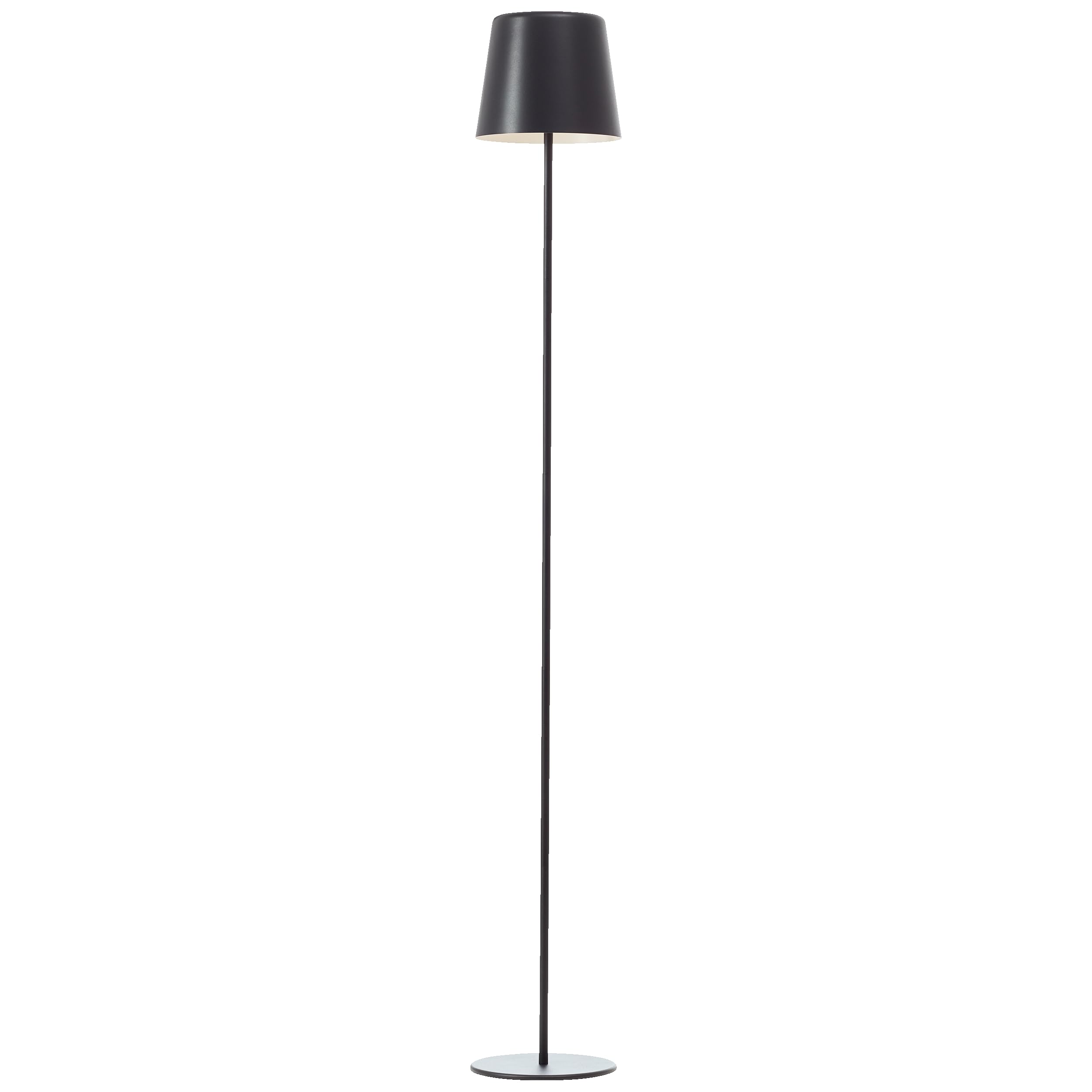 Lightbox Lampada da terra a LED interni ed esterni | 129 cm di altezza, Ø 18 cm | lampada da terra nera per esterni con touch dimmer a 3 livelli | mobile/wireless/portatile | ricaricabile