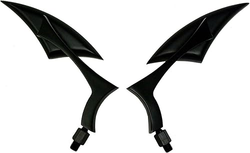 Mini espejos retrovisores estilo lanza negra compatibles con Suzuki Boulevard M109R 2016