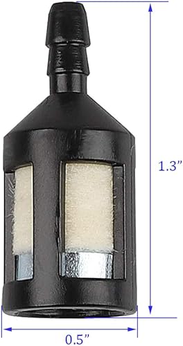 Miniatura 3 de Kit de filtro de combustible de gasolina de 4 tamaños, 2 pies, tubería de tubería, tubería de gasolina, kit de filtro de combustible para motosierra