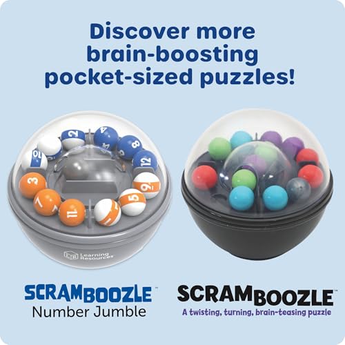 Image of Learning Resources Scramboozle Number Jumble - 3D Brain Teasers for Kids and Adults, Puzzles for Teens, Boosts Critical Thinking and Problem Solving, Travel Games, Fidget Toy, Gifts for Boys and Girls