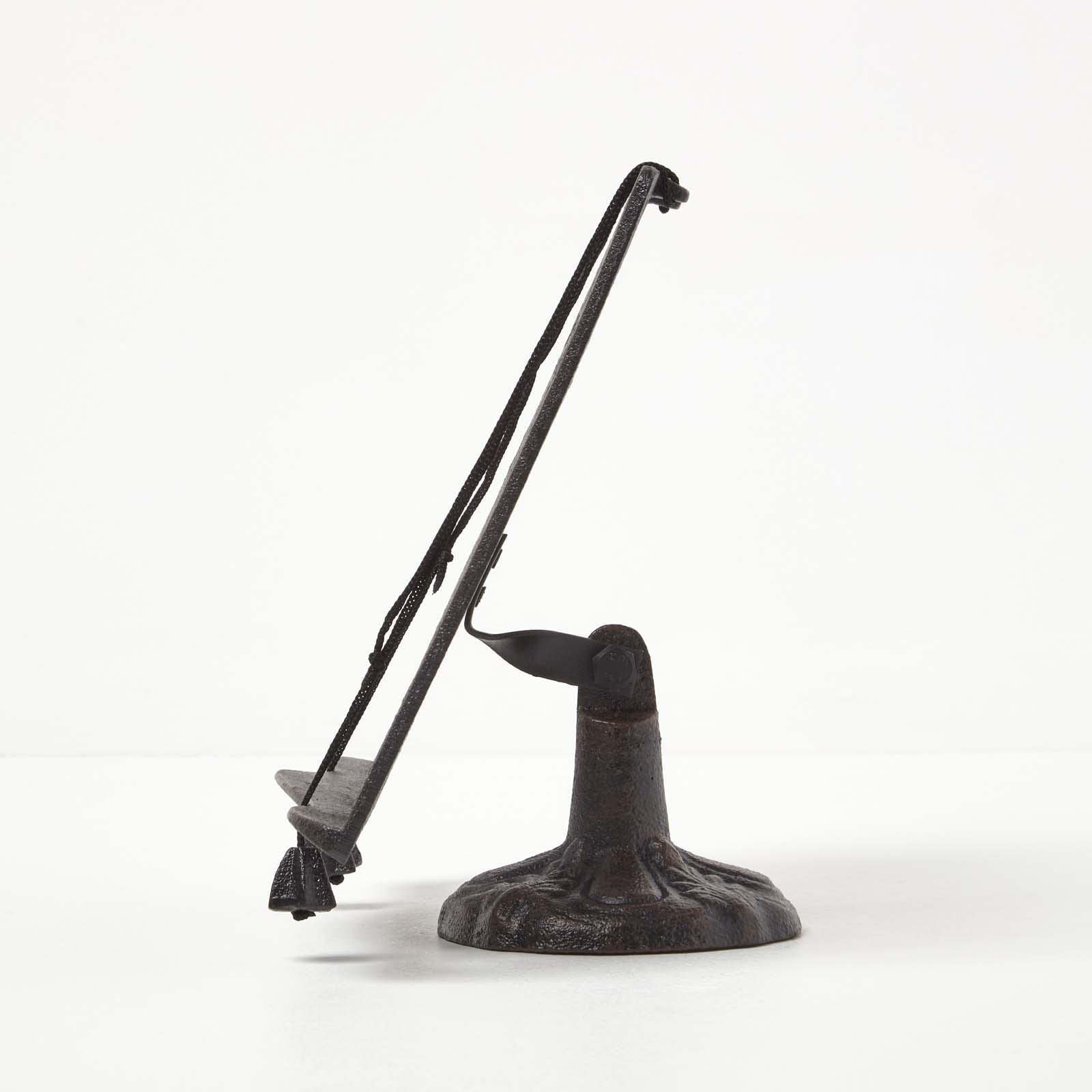 HOMESCAPES Leggio per ricettario, in ghisa, marrone, altezza 19 cm, larghezza 28 cm, in metallo