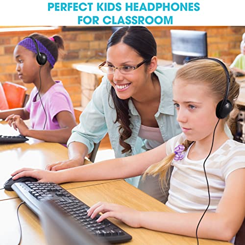 Image of Konohan Headphones Bulk Classroom Headphones Set(Black,30 Pack)